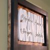 Custom wood family children/grandchildren engraved sign with black border and white parent/grandparent backing. Made in Canada by Bergeron Woodgrains