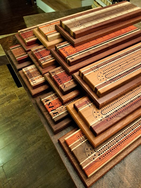 Expertly Handcrafted 3-Lane Cribbage Board With Personalization Options ...