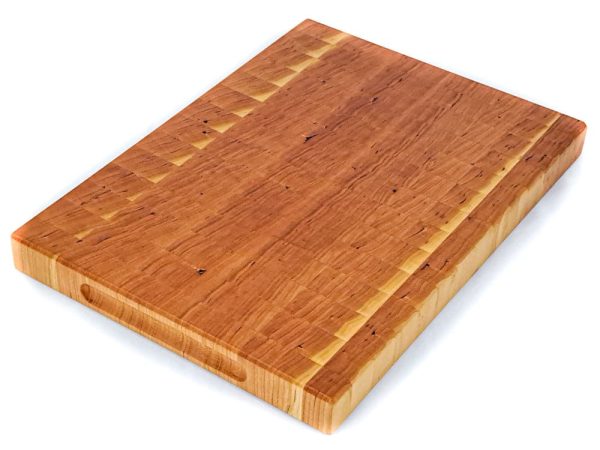 Cherry End Grain Cutting Board | Custom End Grain Cutting Board, Wooden Kitchen Board, Butcher Board and Cutting Block | Bergeron Woodgrains | Handcrafted in Canada