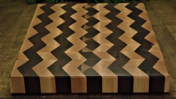 Chevron End Grain Cutting Board | Wooden Boards | BergeronWoodGrains