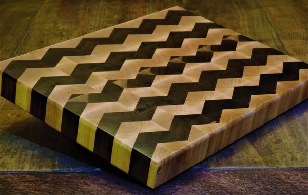 Chevron End Grain Cutting Board | Wooden Boards | BergeronWoodGrains