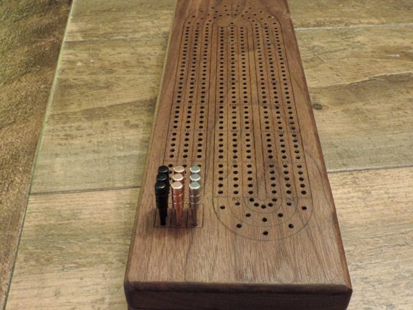 Single Species Wood Cribbage Board | Custom Engraved | Laser Engraved | Personalized Crib Board | Bergeron Woodgrains