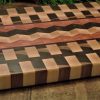 Chevron Basket Weave End Grain Cutting Board | High Quality End Grain cutting board | Reversible Cutting Board | Non Slip Chopping Board | Thick Butcher Block | Carving Board | Bergeron Woodgrains