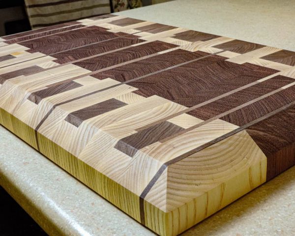 Beveled Custom End Grain Cutting Board, Butcher Block and Charcuterie Board | Bergeron Woodgrains