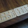 Handcrafted Mancala board game using Canadian Maple, authentic stone pieces and embedded magnetic closures. Convenient design and compact storage, made by Bergeron Woodgrains.