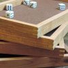 Wood dice tray with maple miter keys and felt inlay on a baltic birch bottom. Perfect for yahtzee, sorry, Parcheesi, Monopoly and Clue. Made in Canada by Bergeron Woodgrains