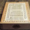 Handcrafted wooden board game featuring a Frustration Rummy and Gin Rummy double sided scorecard with storage box showcasing dovetail and box finger joints. Made by Bergeron Woodgrains