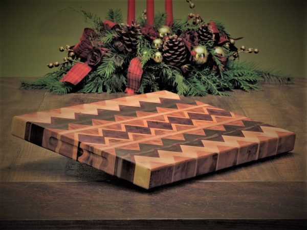 Hardwood End Grain Cutting Board | Chop Board | Charcuterie Serving Board | Large Cutting Board | Bergeron Woodgrains | Made in Canada