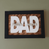 Custom wood family children/grandchildren engraved sign with black border and white parent/grandparent backing. Made in Canada by Bergeron Woodgrains