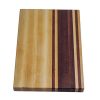 Maple and walnut striped edge grain cutting board. Canadian made by Bergeron Woodgrains