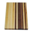 Maple and walnut striped edge grain cutting board. Canadian made by Bergeron Woodgrains