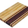 Maple and walnut striped edge grain cutting board. Canadian made by Bergeron Woodgrains