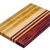 Maple and purple heart edge grain cutting board. Canadian made by Bergeron Woodgrains