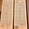 Cherry Wood Cribbage Board | Crib Peg Board | Cribbage Board With Storage | Cribbage Accessories | Bergeron Woodgrains