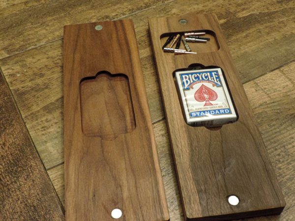 Single Species Cribbage Board | Custom Crib Board | Wood Crib Board | Crib Board With Storage | Bergeron Woodgrains