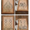 Handcrafted wooden board game featuring a Spades and Canasta scorecard displaying metal pegs and Bicycle playing cards in play. Canadian-made by Bergeron Woodgrains