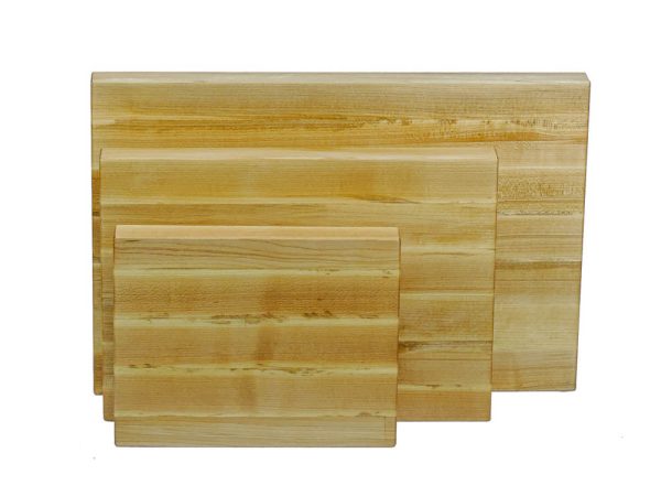 Triple set of Maple edge grain cutting boards. Made in Canada by Bergeron Woodgrains