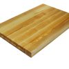 Maple edge grain cutting board with handles. Made in Canada by Bergeron Woodgrains