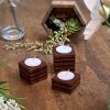 Stepped Tea Light Candle Holder Bergeron Woodgrains