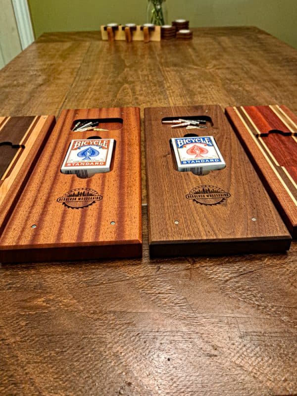 4 Lane 2 Tier Cribbage Boards Inside Bergeron Woodgrains