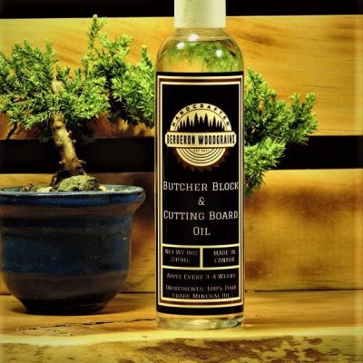 Bergeron Woodgrains Butcher Block And Cutting Board Oil 8oz bottle